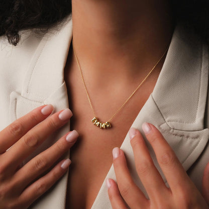 Personalized Bubble Name Necklace