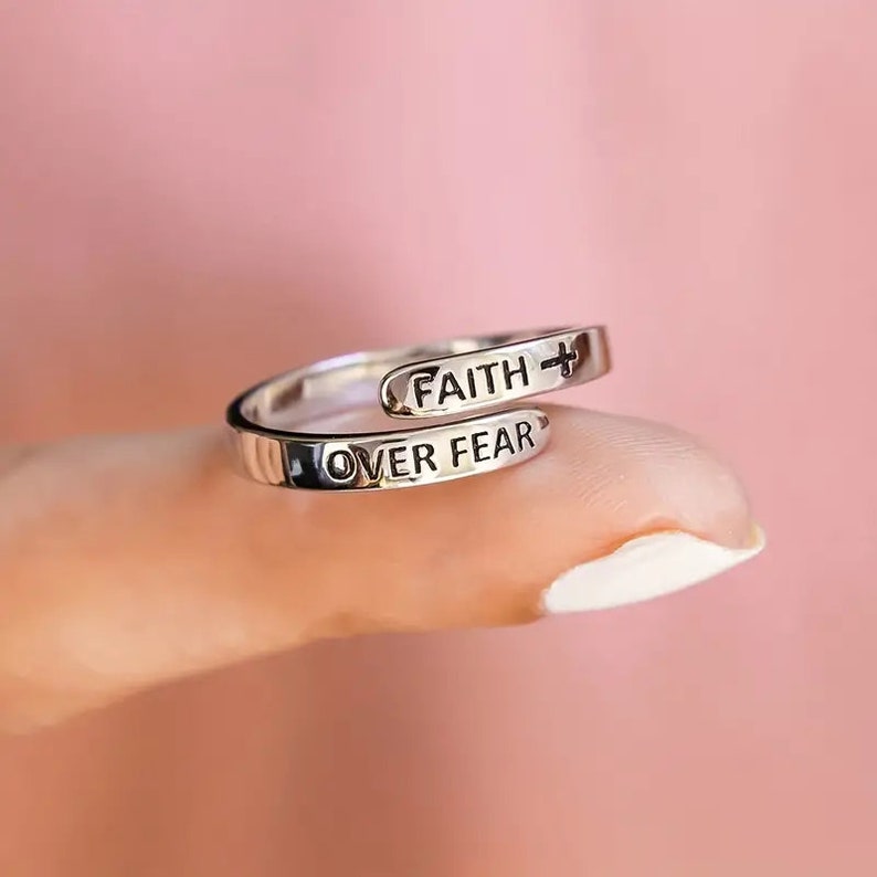 Faith Over Fear Ring